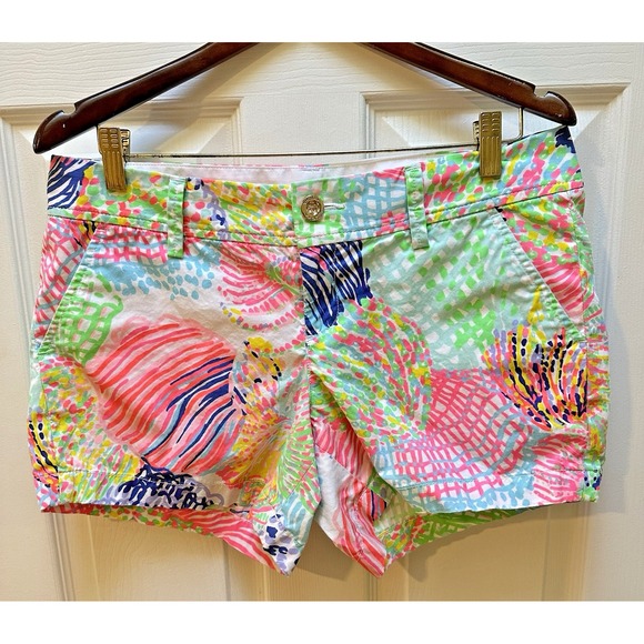 EUC Lilly Pulitzer The Callahan Short Women Size 8 Tropical Pockets Summer - Picture 1 of 7